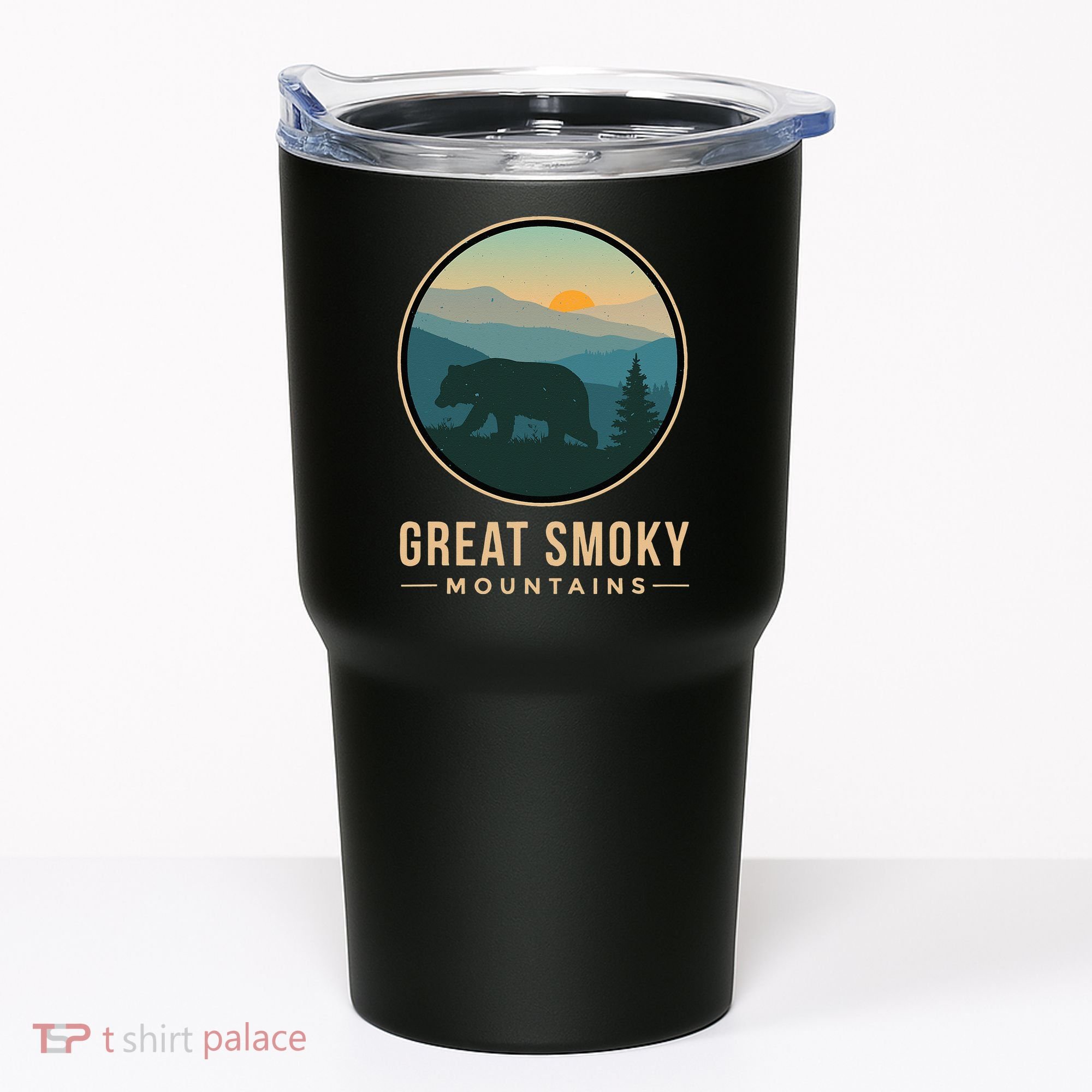 Great Smoky Mountains National Park Retro Bear Tumbler