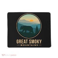 Great Smoky Mountains National Park Retro Bear Mousepad thumb 0