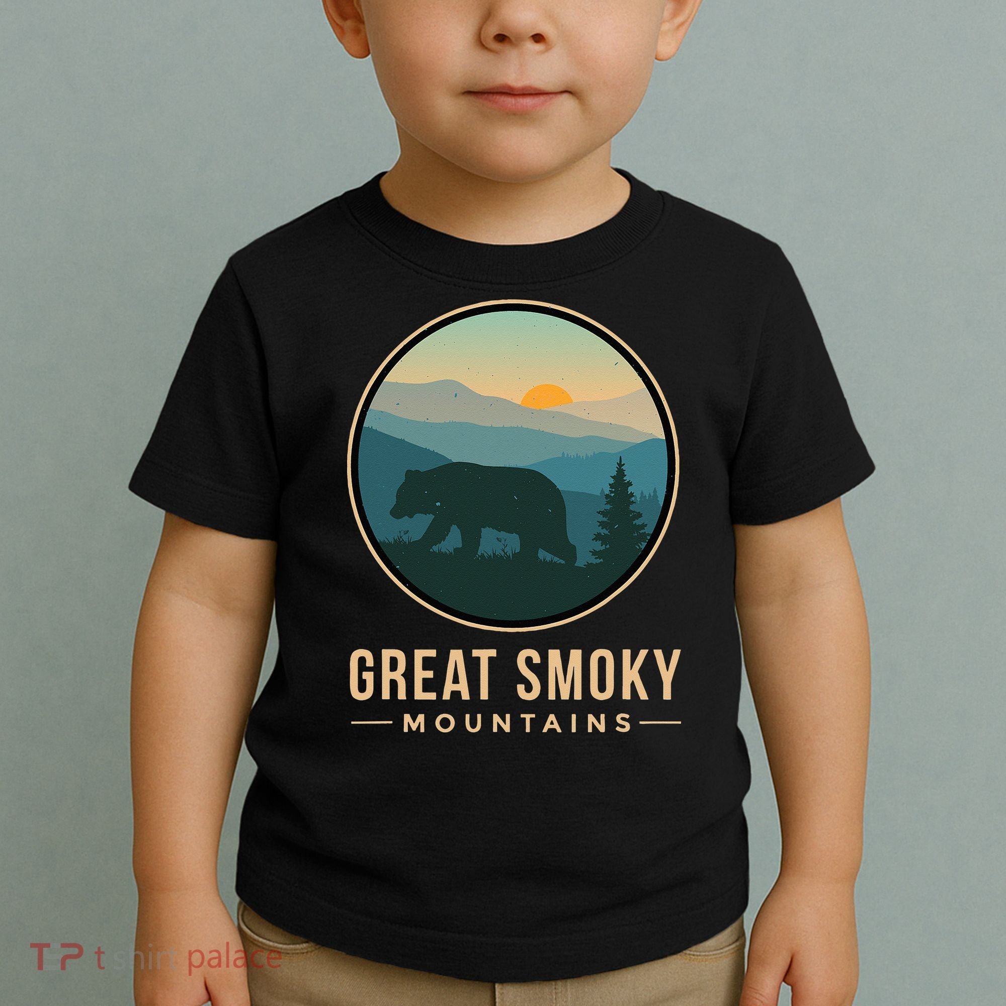Great Smoky Mountains National Park Retro Bear Toddler T-Shirt
