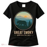 Great Smoky Mountains National Park Retro Bear Women's T-Shirt thumb 0