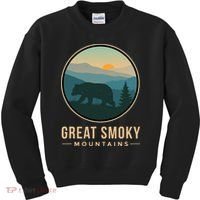 Great Smoky Mountains National Park Retro Bear Kids Sweatshirt thumb 0