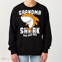 Grandma Shark Mommy Birthday Halloween Christmas Women's Sweatshirt thumb 0