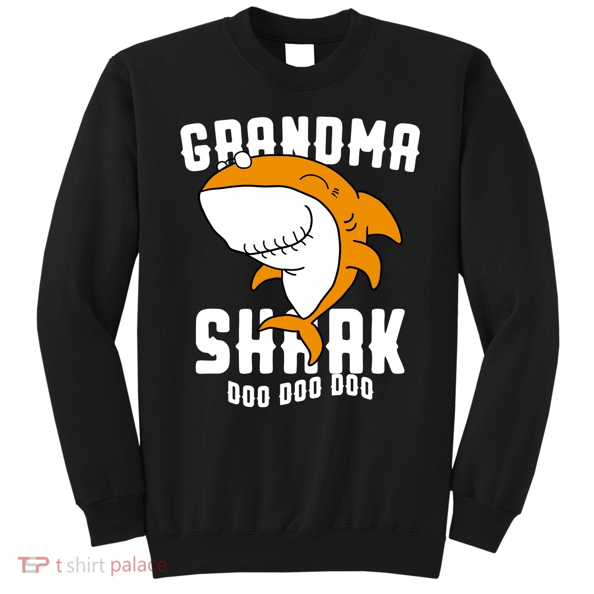 Grandma Shark Mommy Birthday Halloween Christmas Sweatshirt