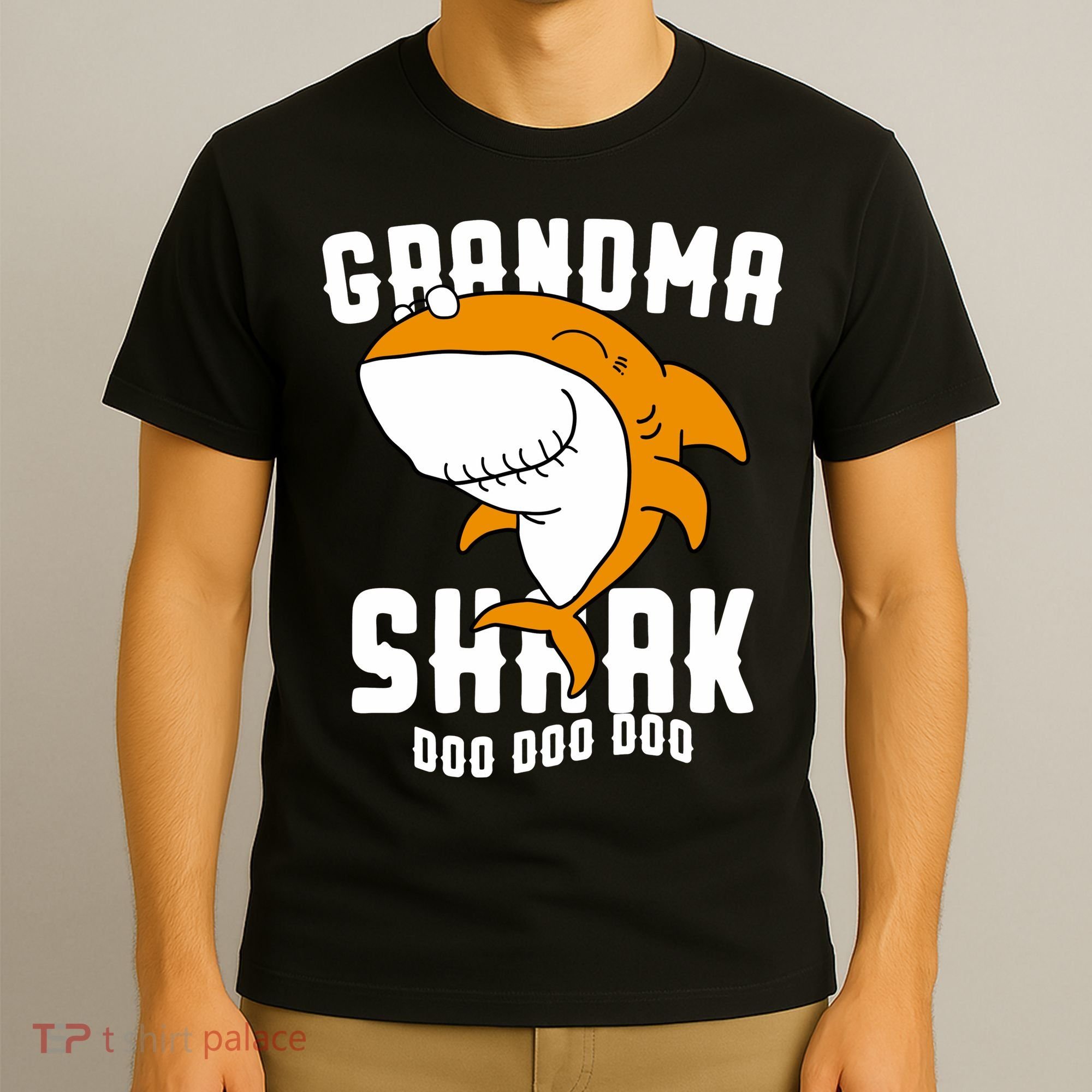 Grandma Shark Mommy Birthday Halloween Christmas T-Shirt