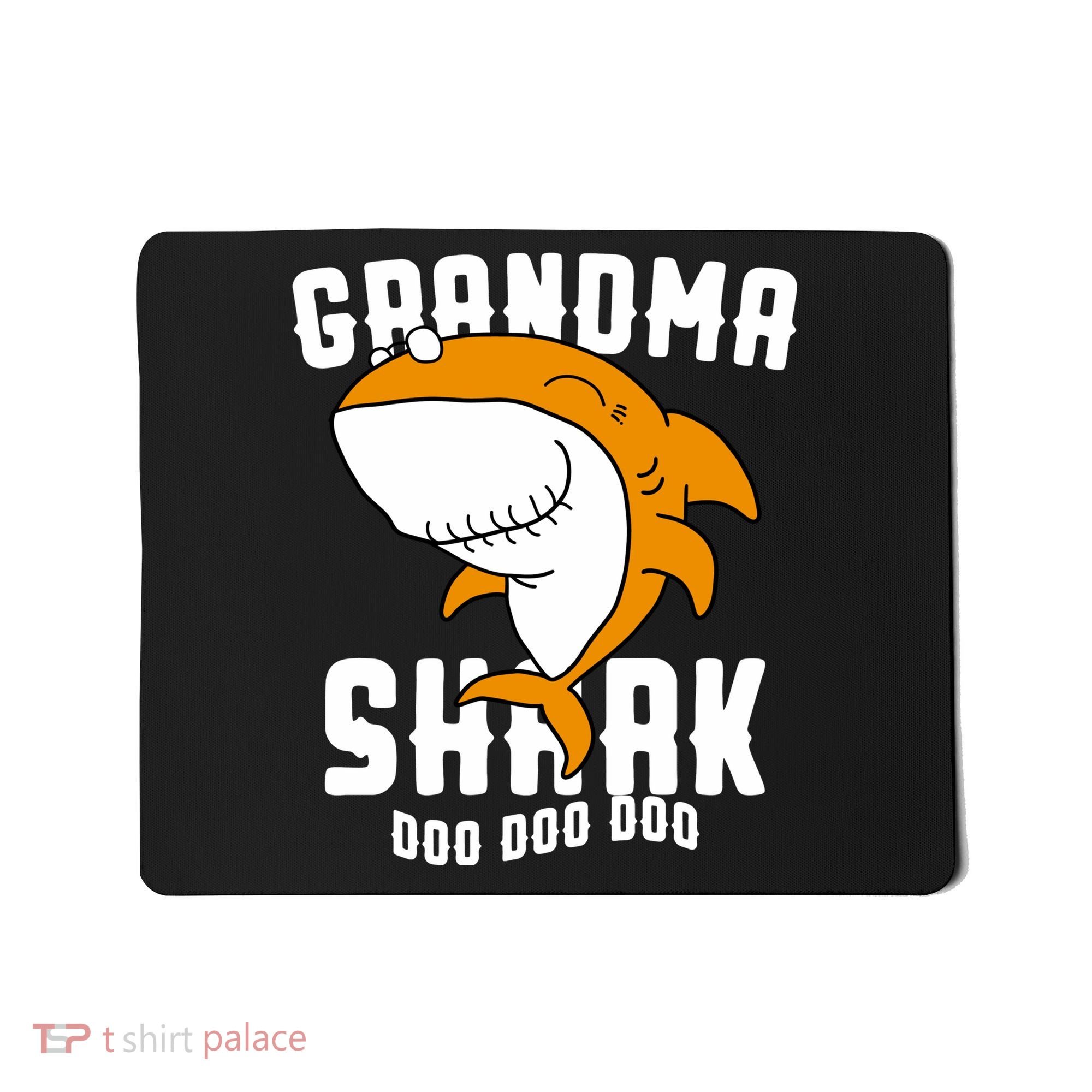 Grandma Shark Mommy Birthday Halloween Christmas Mousepad