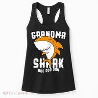 Grandma Shark Mommy Birthday Halloween Christmas Women's Tank Top thumb 0