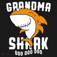 Grandma Shark Mommy Birthday Halloween Christmas Women's Tank Top thumb 5