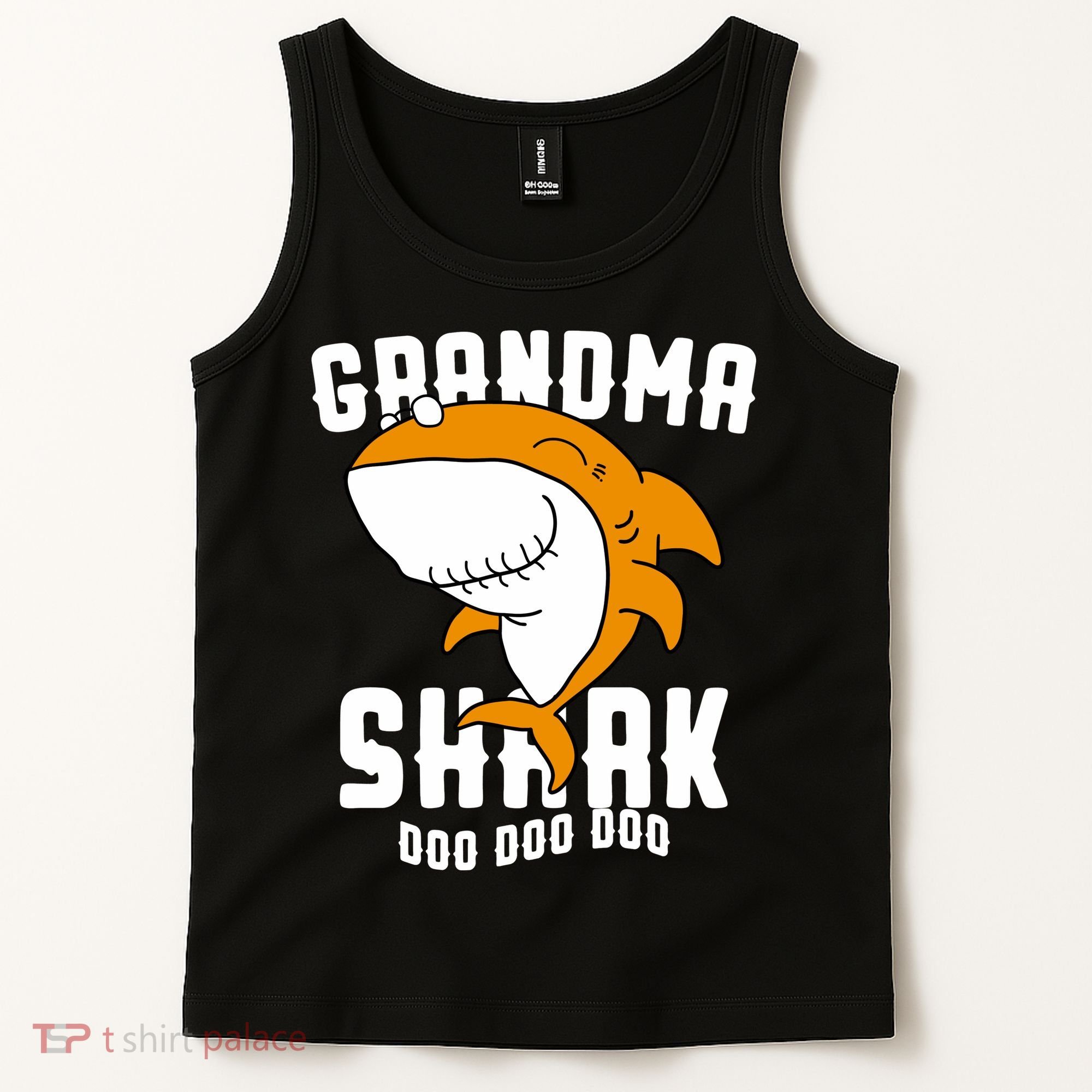 Grandma Shark Mommy Birthday Halloween Christmas Tank Top