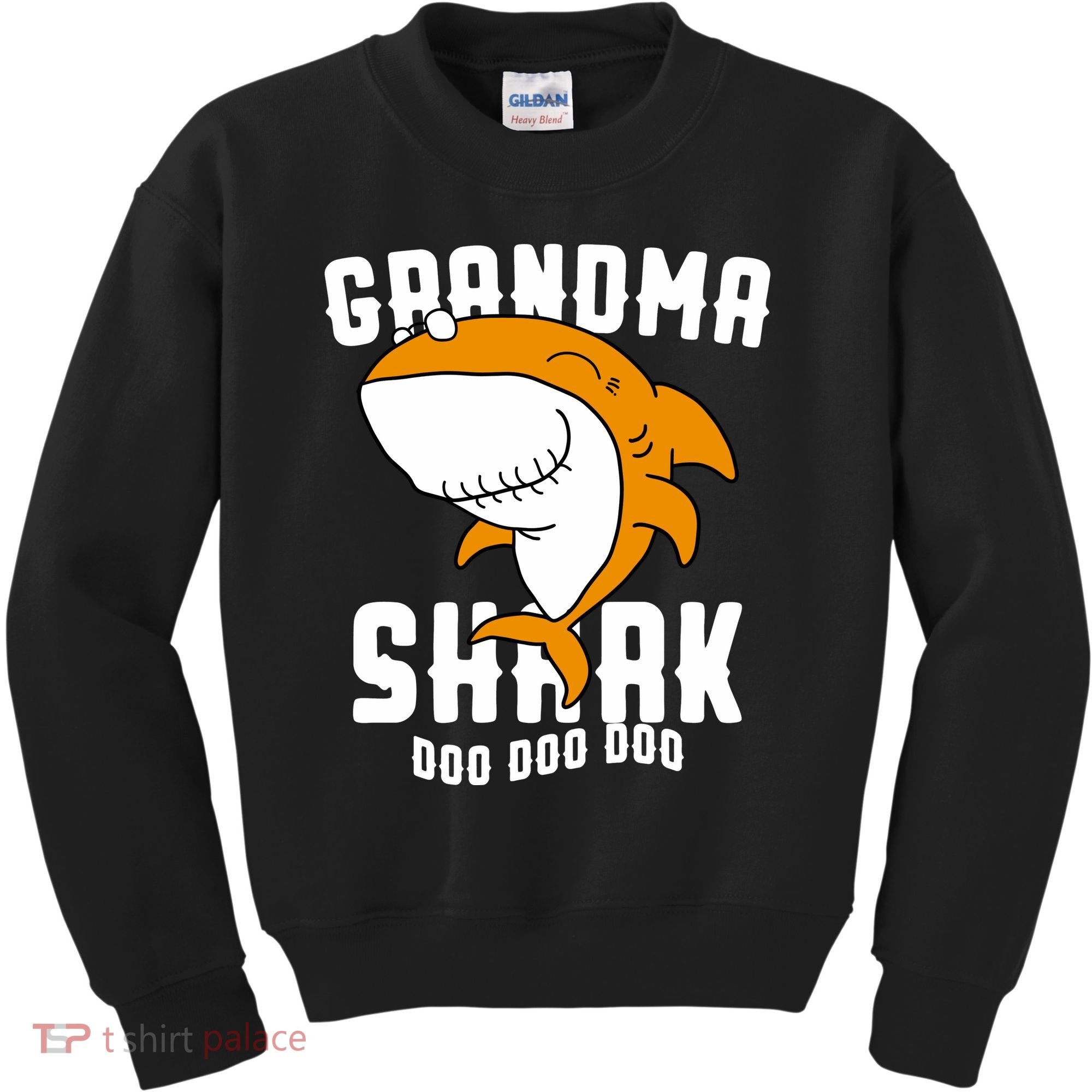 Grandma Shark Mommy Birthday Halloween Christmas Kids Sweatshirt