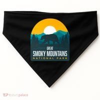 Great Smoky Mountains National Park Bear Hiking Souvenir Gift USA-Made Doggie Bandana thumb 0