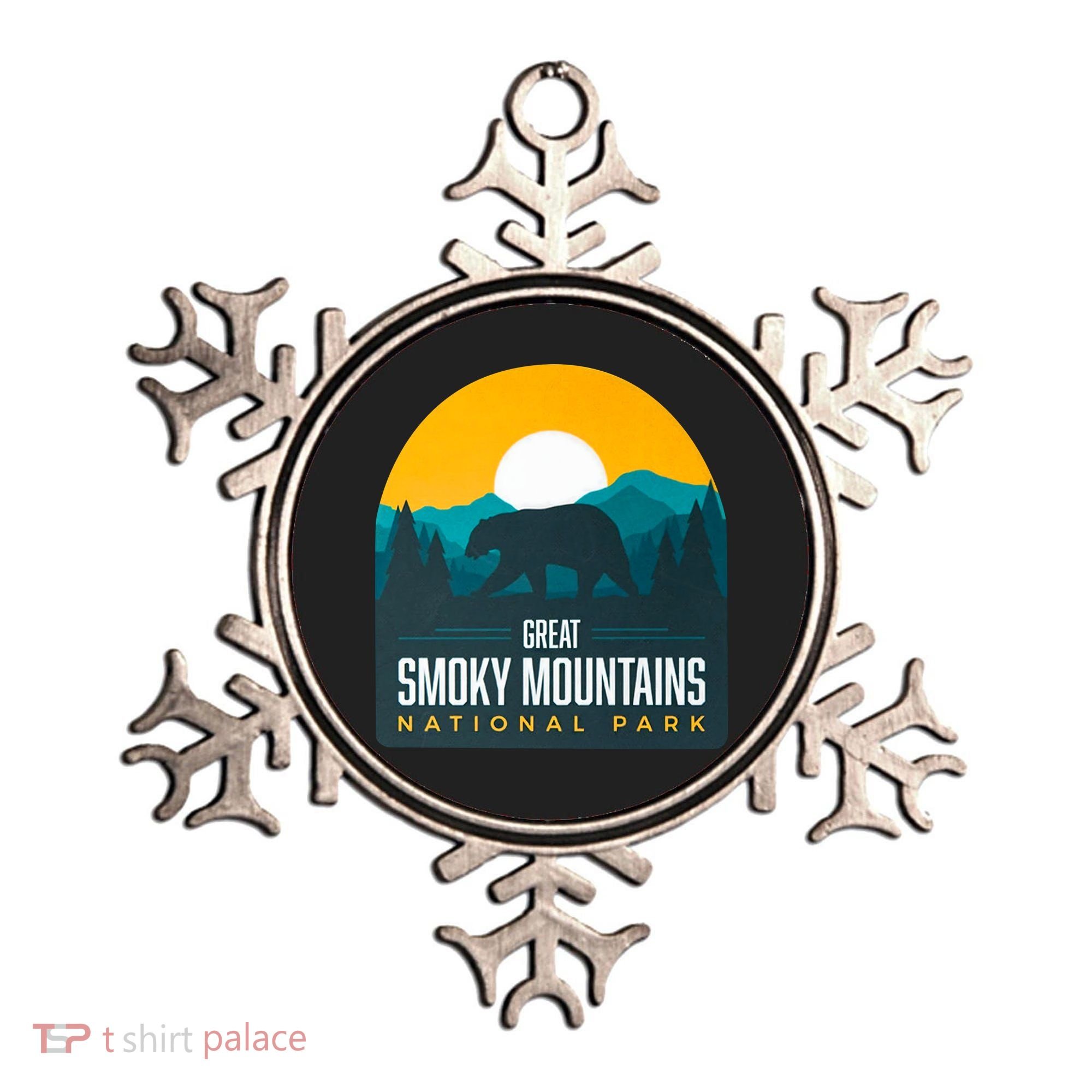 Great Smoky Mountains National Park Bear Hiking Souvenir Gift Ornament