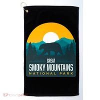 Great Smoky Mountains National Park Bear Hiking Souvenir Gift Golf Towel thumb 0