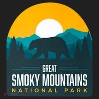 Great Smoky Mountains National Park Bear Hiking Souvenir Gift Golf Towel thumb 3