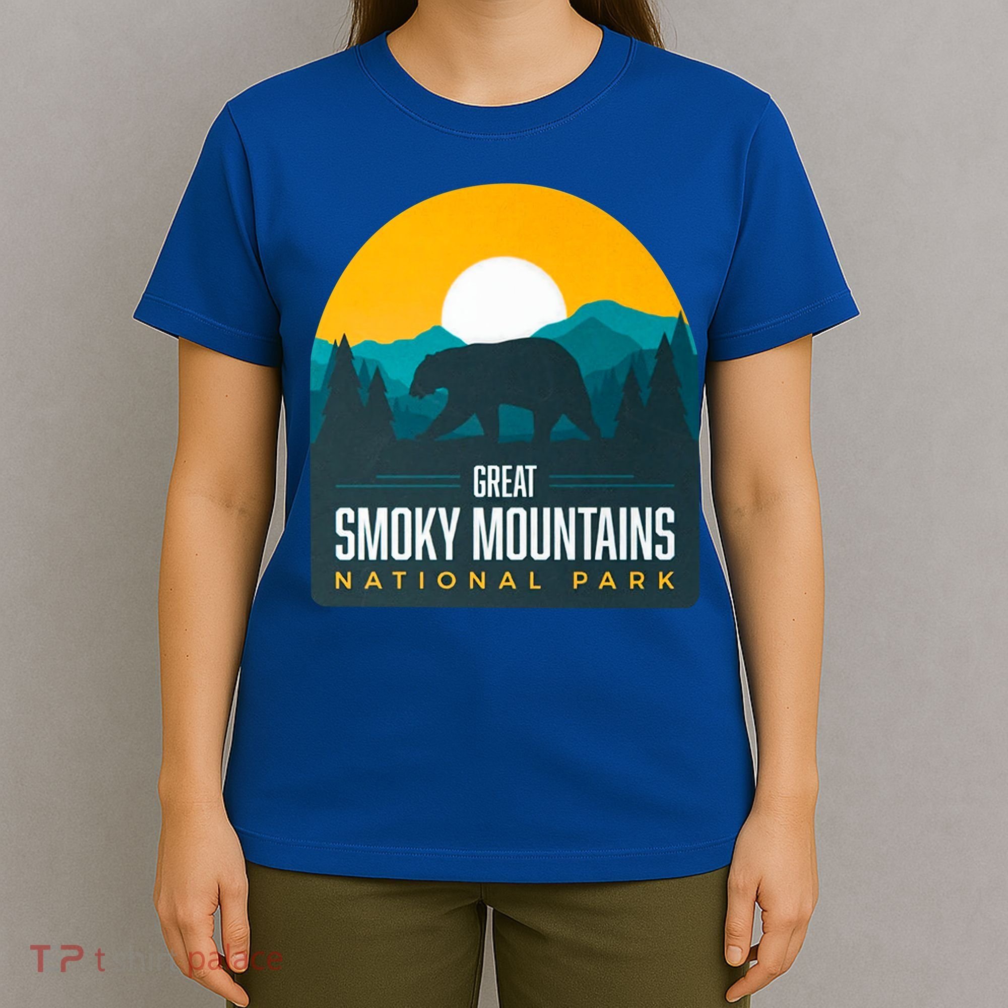 Great Smoky Mountains National Park Bear Hiking Souvenir Gift T-Shirt