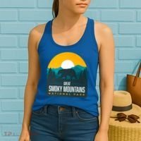 Great Smoky Mountains National Park Bear Hiking Souvenir Gift Women's Tank Top thumb 2