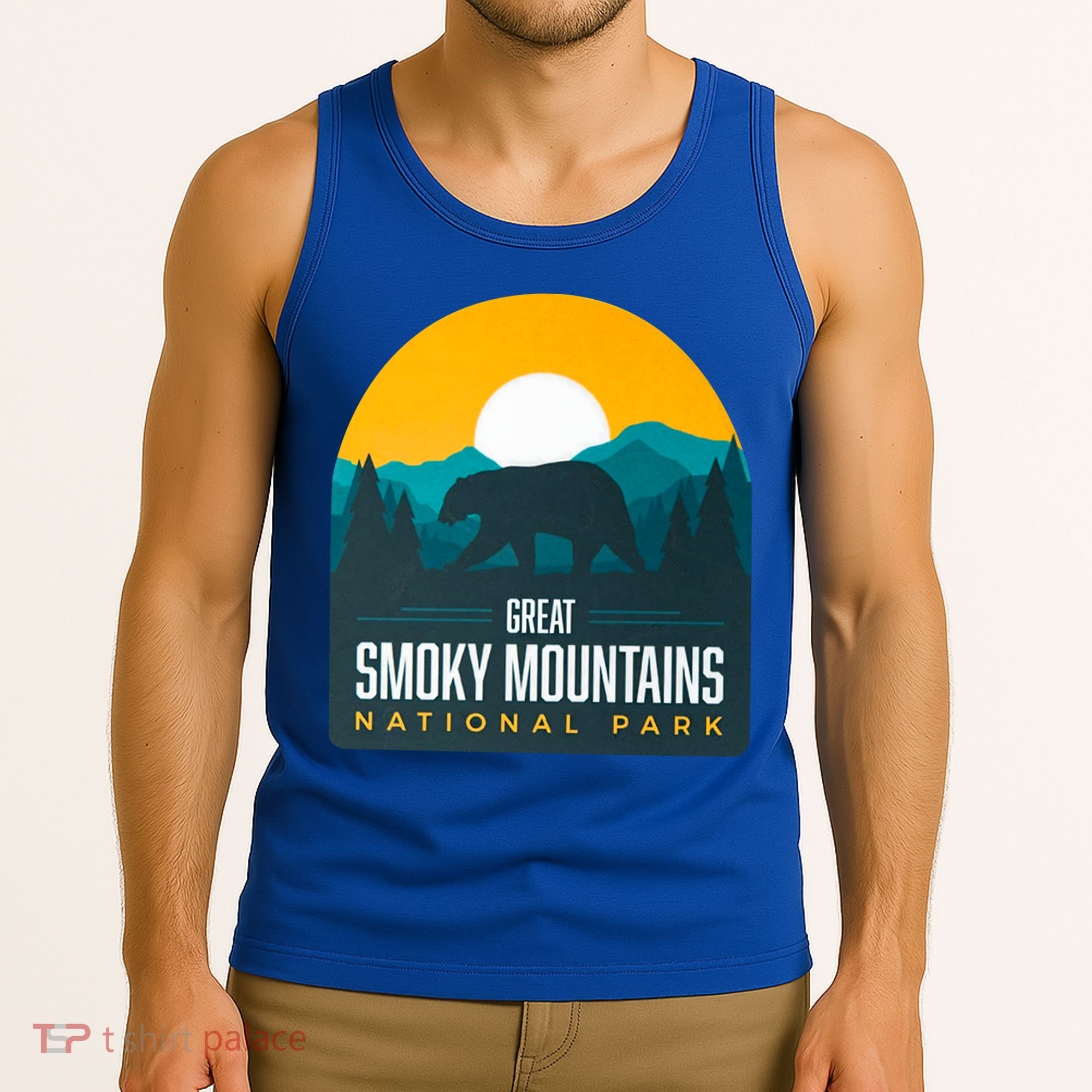 Great Smoky Mountains National Park Bear Hiking Souvenir Gift Tank Top