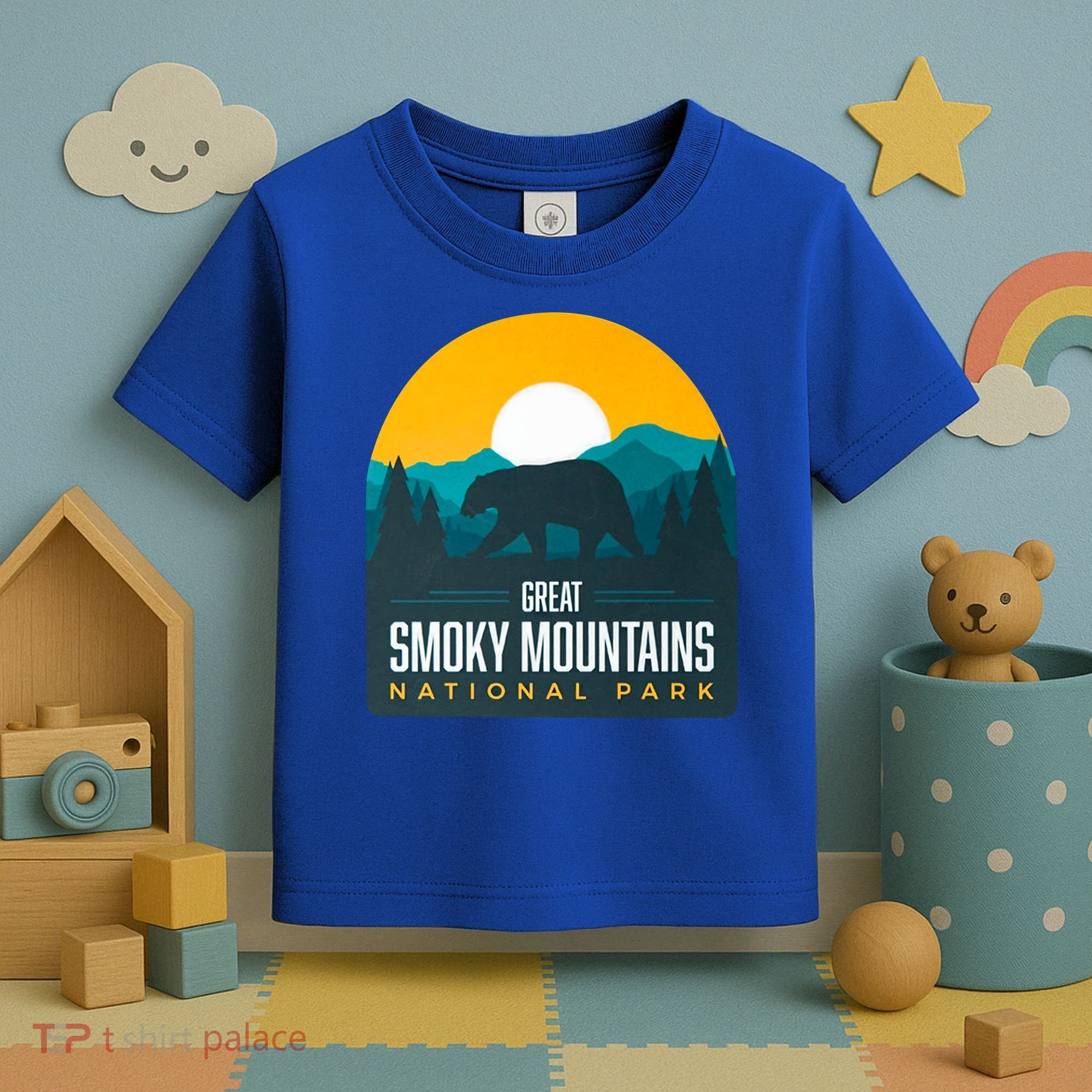 Great Smoky Mountains National Park Bear Hiking Souvenir Gift Toddler T-Shirt