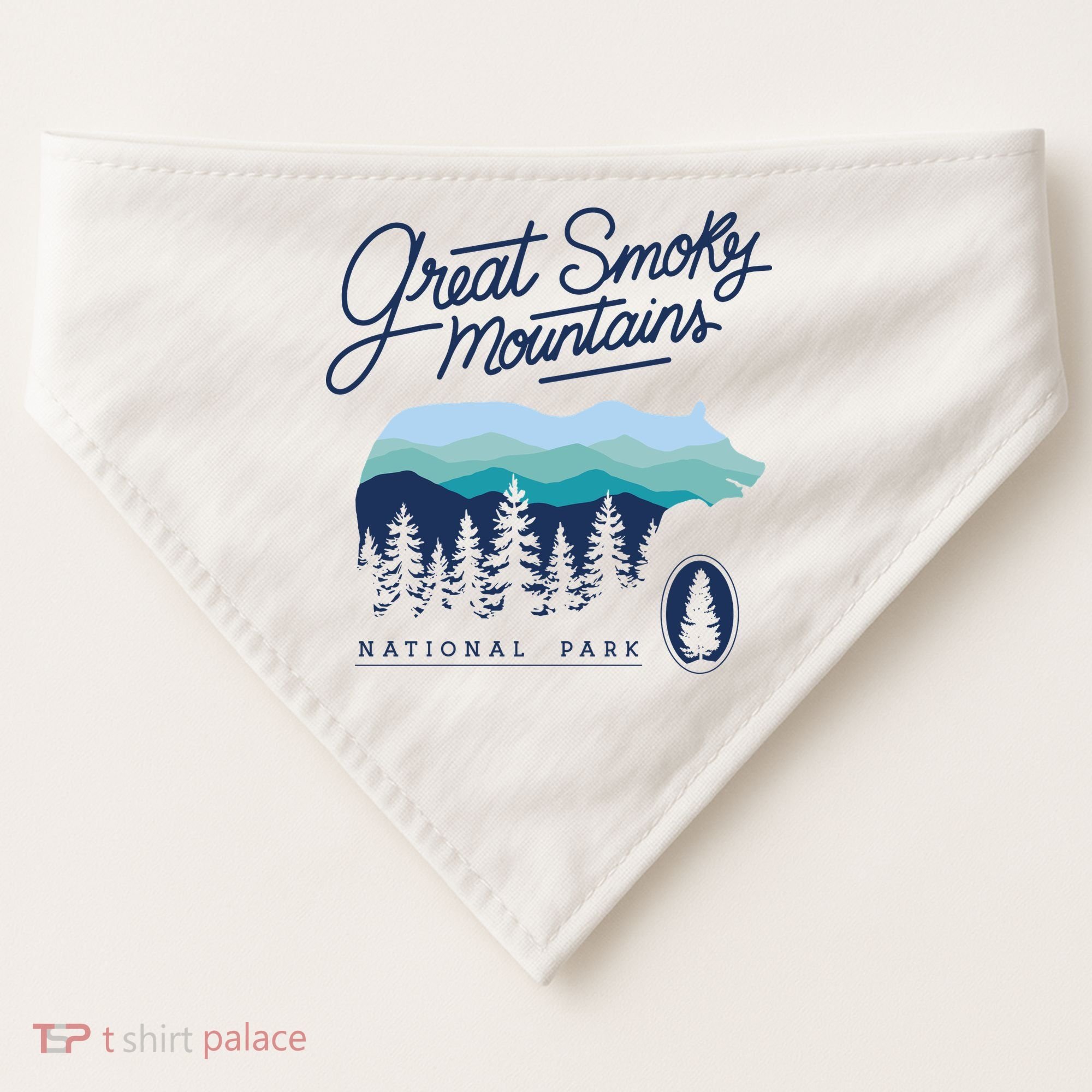 Great Smoky Mountains National Park USA-Made Doggie Bandana