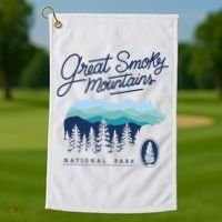 Great Smoky Mountains National Park Golf Towel thumb 1