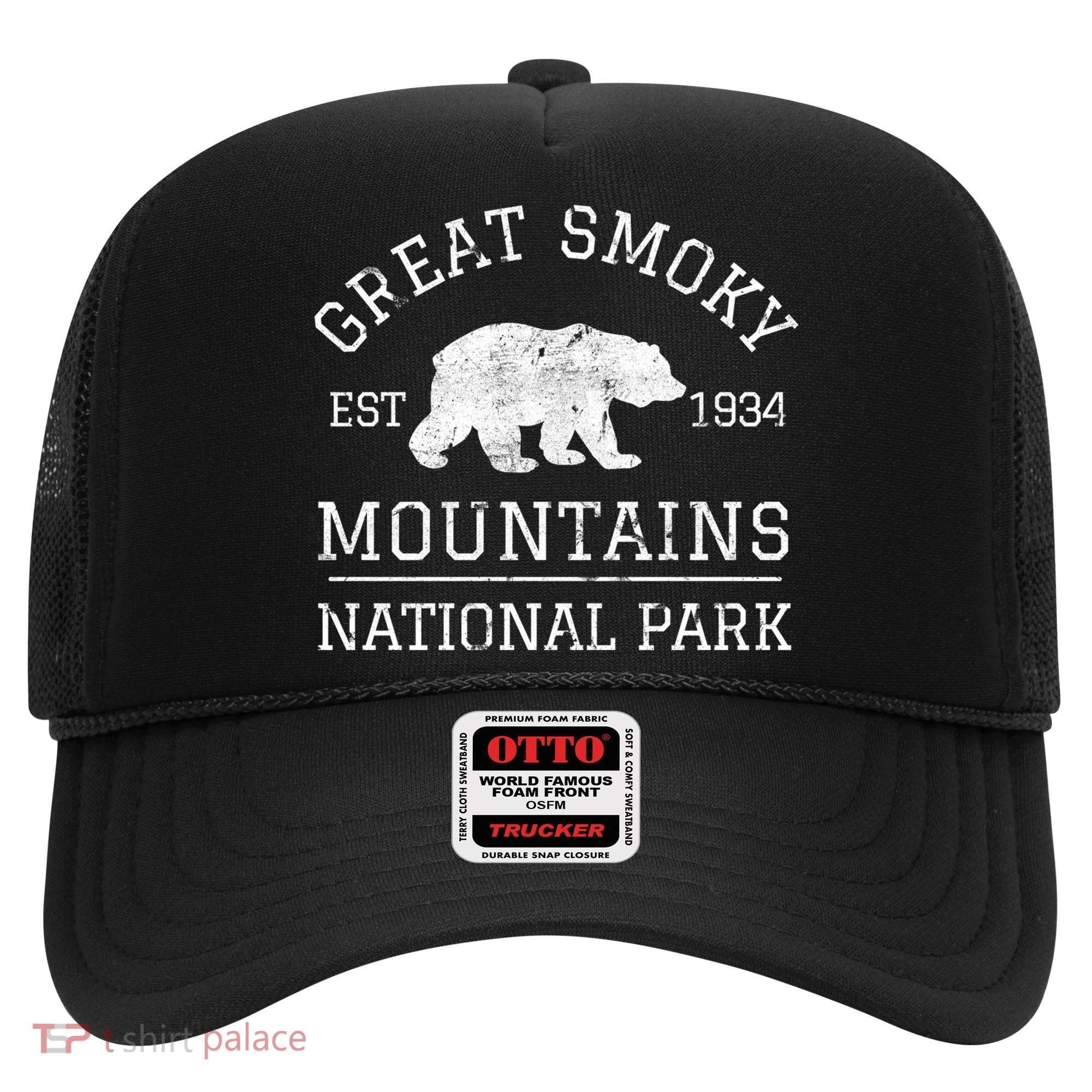 Great Smoky Mountains National Park Tennessee Bear Hiking Gift Hat
