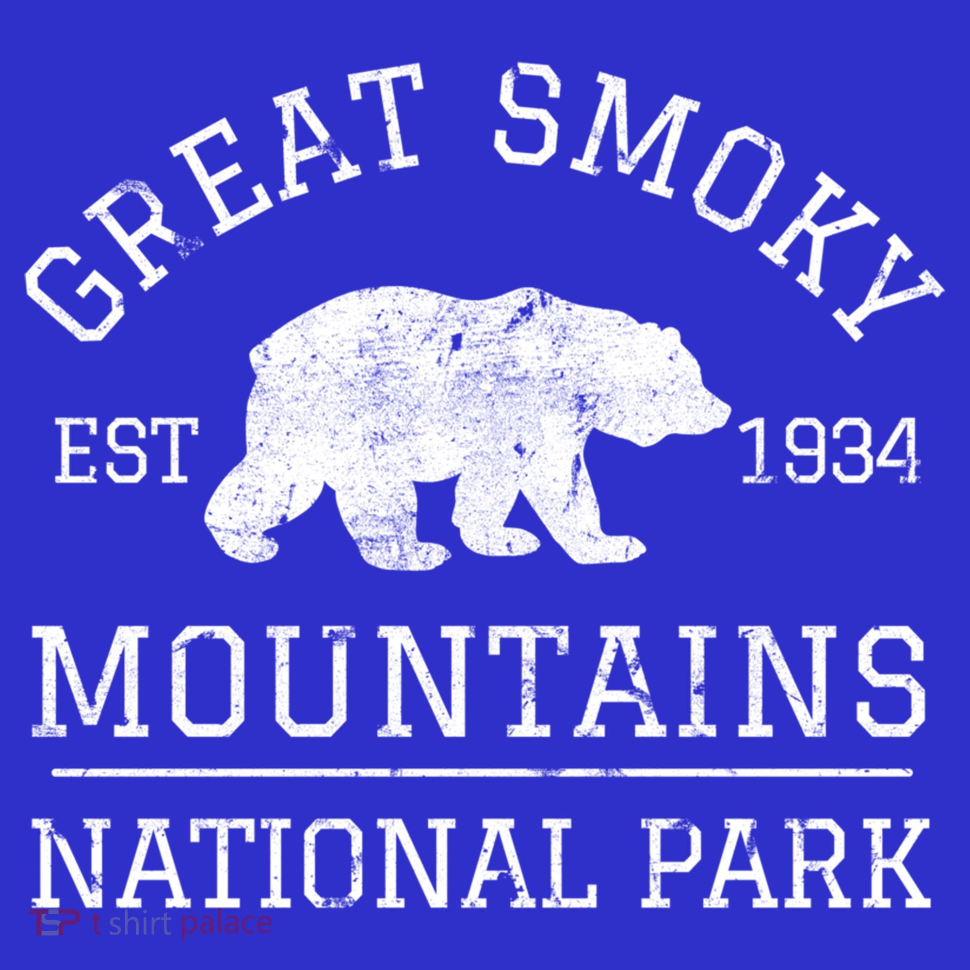 Great Smoky Mountains National Park Tennessee Bear Hiking Gift Polo