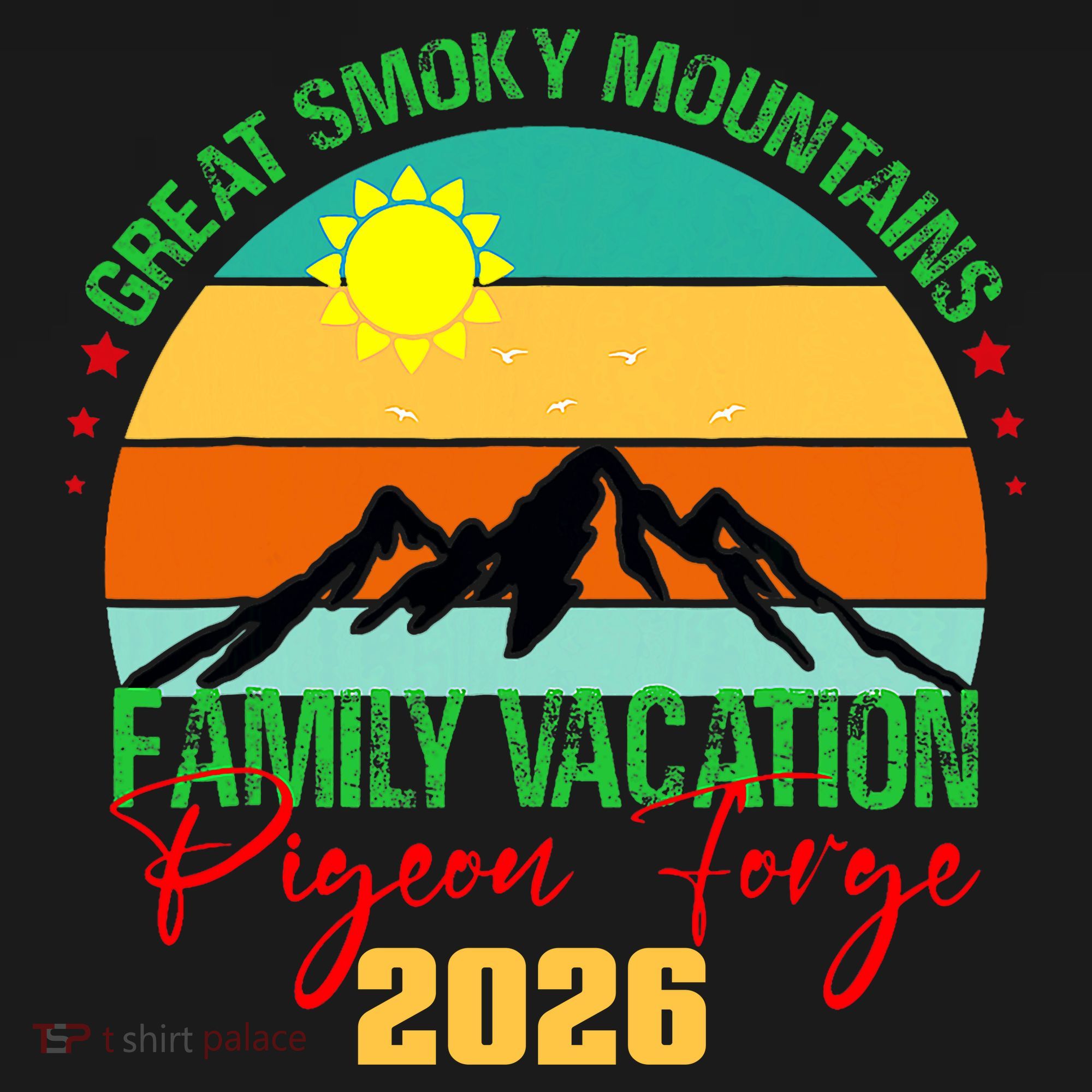Great Smokey Mountains Pigeon Forge Family Vacation 2026 Women's Tank Top
