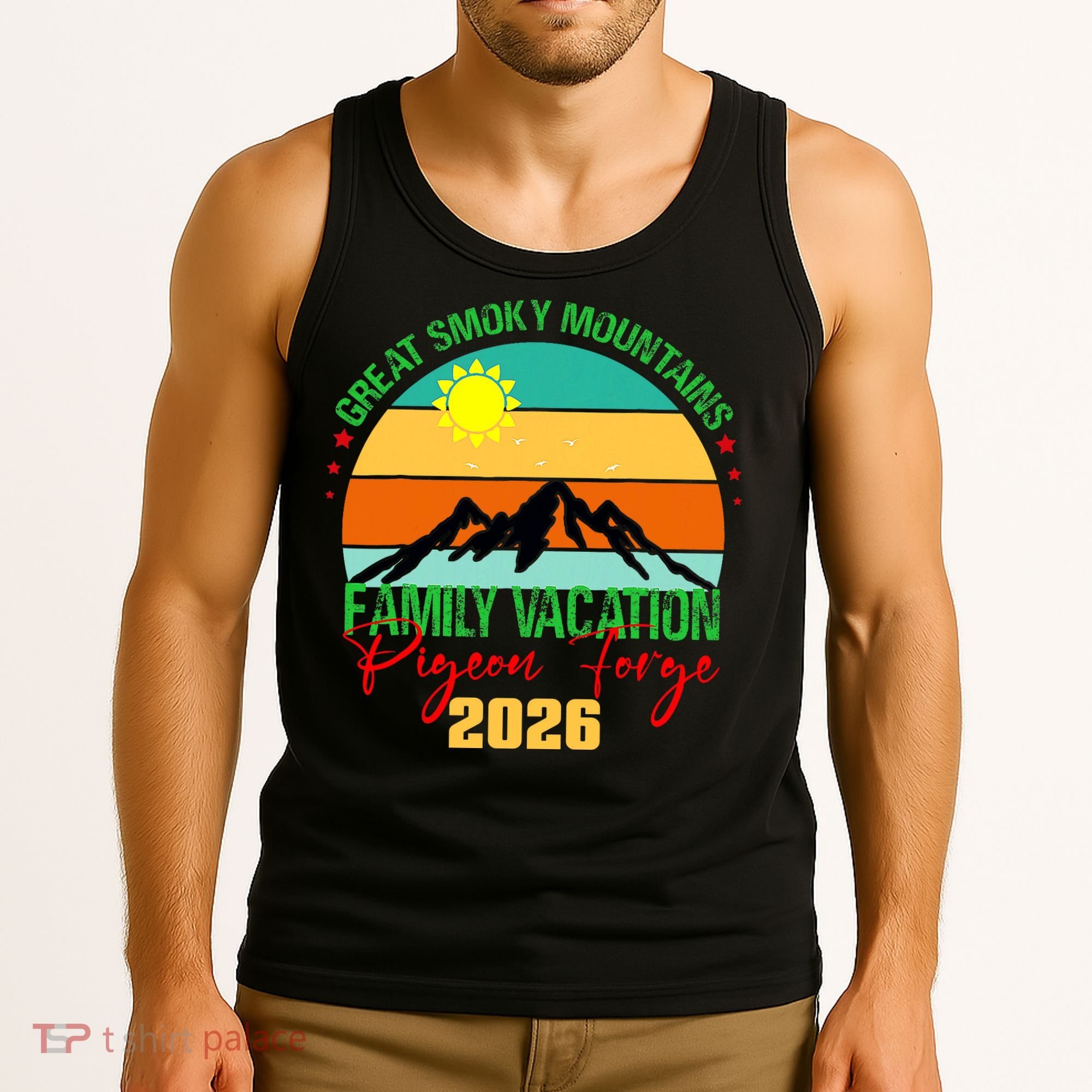 Great Smokey Mountains Pigeon Forge Family Vacation 2026 Tank Top