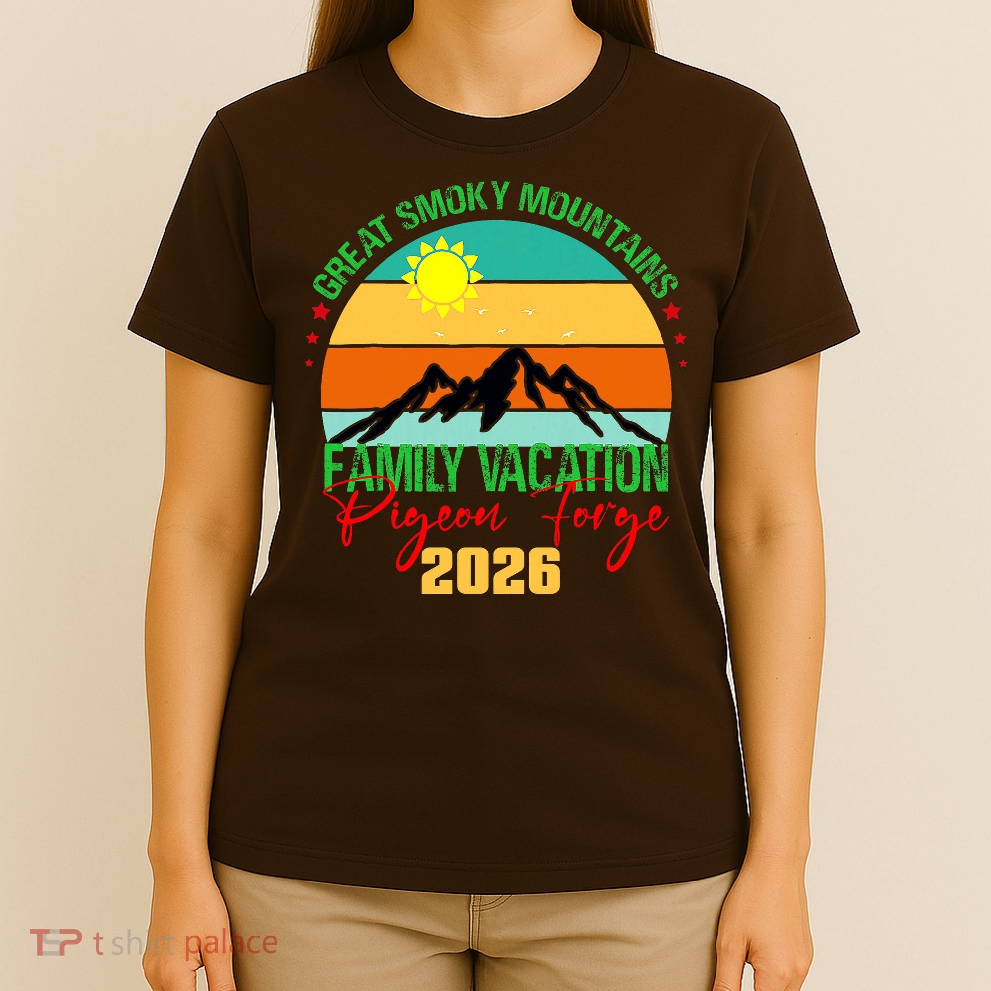 Great Smokey Mountains Pigeon Forge Family Vacation 2026 T-Shirt