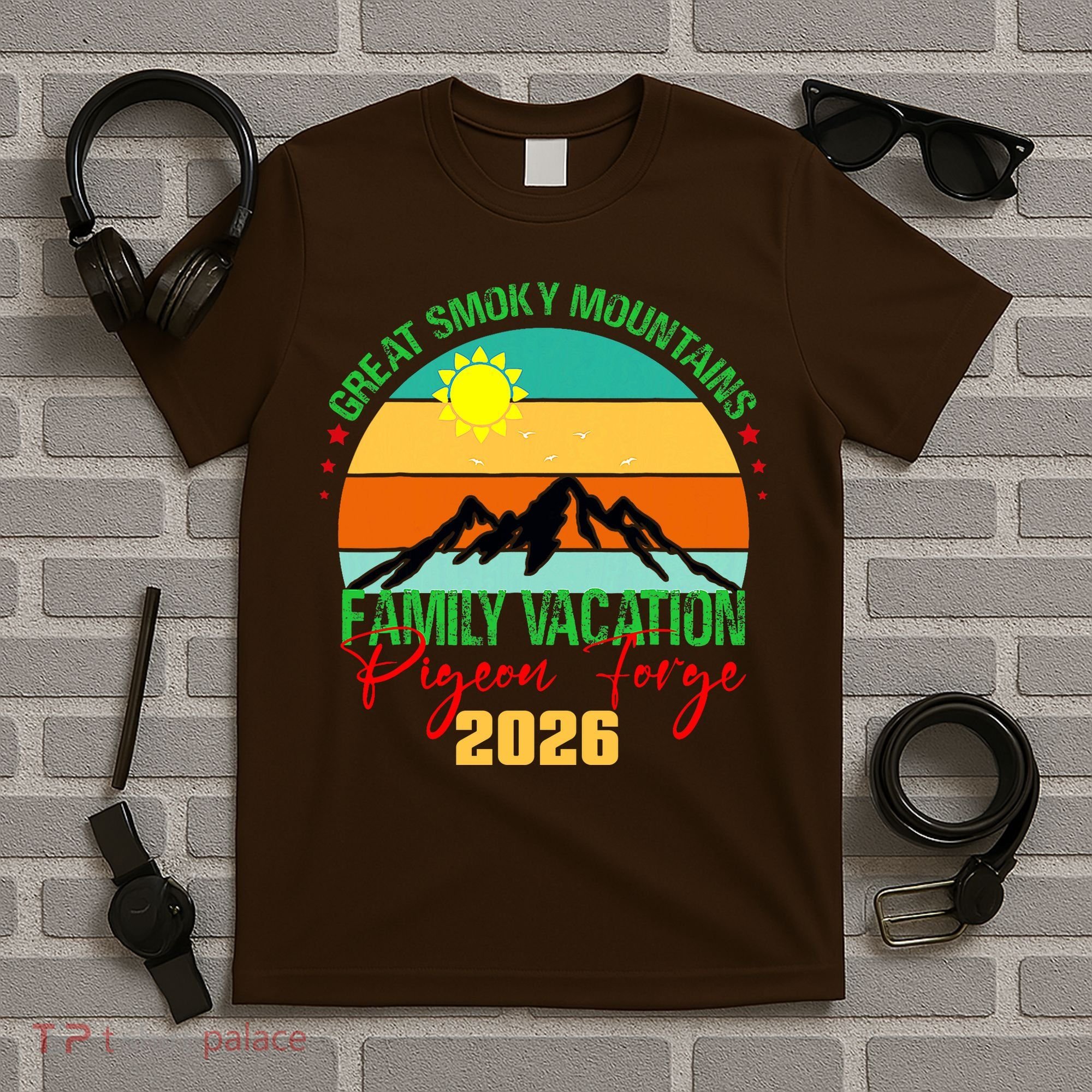 Great Smokey Mountains Pigeon Forge Family Vacation 2026 T-Shirt