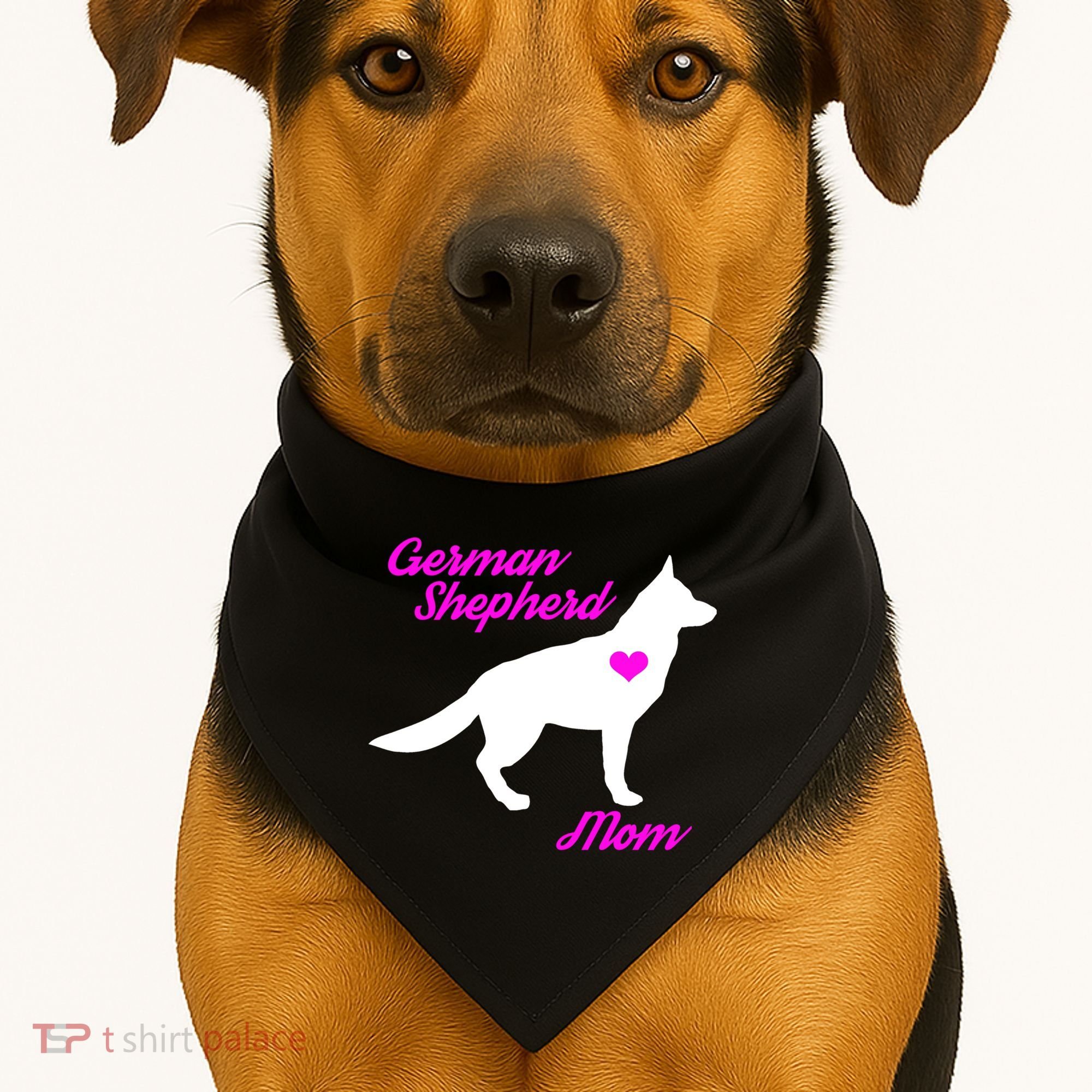 Ger Shepherd Mom Gift Ger Shepherd Dog Cute Gift USA-Made Doggie Bandana