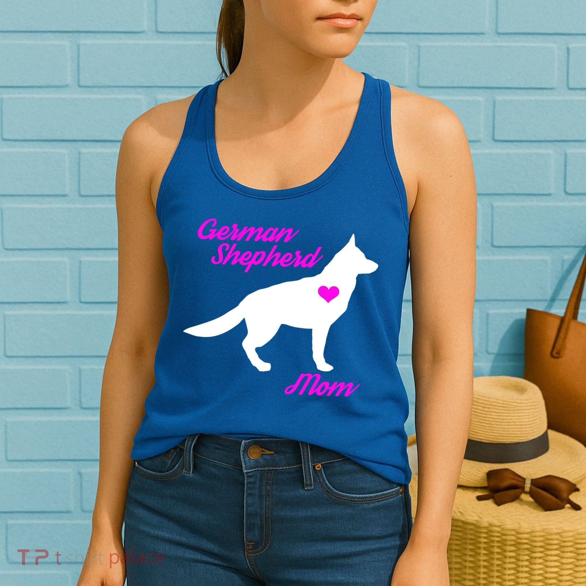 Ger Shepherd Mom Gift Ger Shepherd Dog Cute Gift Women's Tank Top