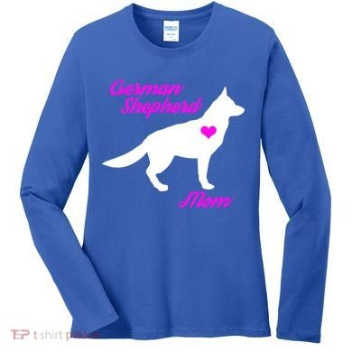 Ger Shepherd Mom Gift Ger Shepherd Dog Cute Gift Women's Long Sleeve Shirt