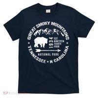 Great Smoky Mountains National Park NC TN Grunge Art Novelty T-Shirt thumb 0