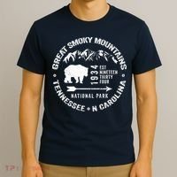 Great Smoky Mountains National Park NC TN Grunge Art Novelty T-Shirt thumb 3