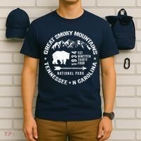 Great Smoky Mountains National Park NC TN Grunge Art Novelty T-Shirt thumb 6