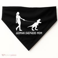 German Shepherd Mom Dinosaur GSD Owners Trex Mother USA-Made Doggie Bandana thumb 0