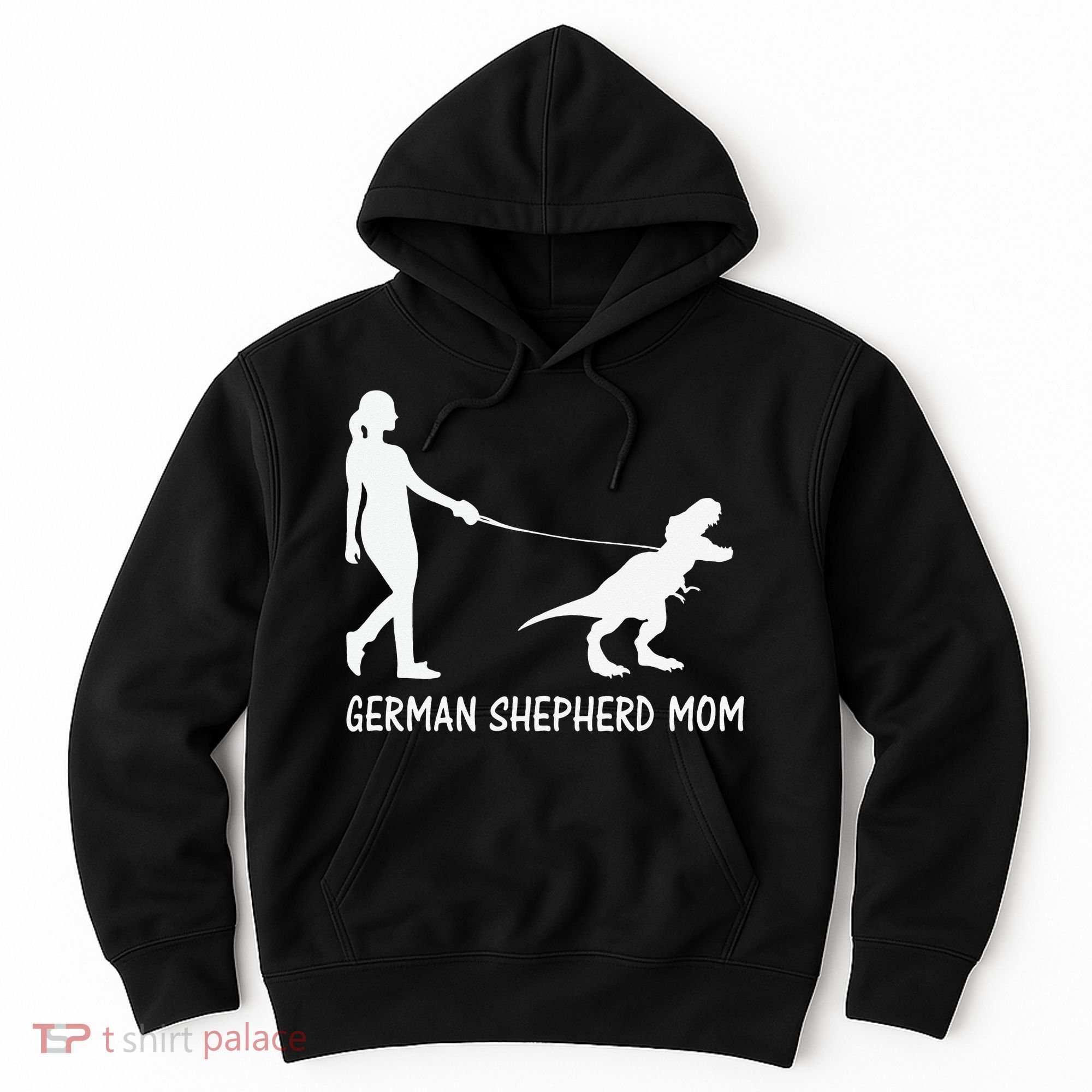 German Shepherd Mom Dinosaur GSD Owners Trex Mother Hoodie
