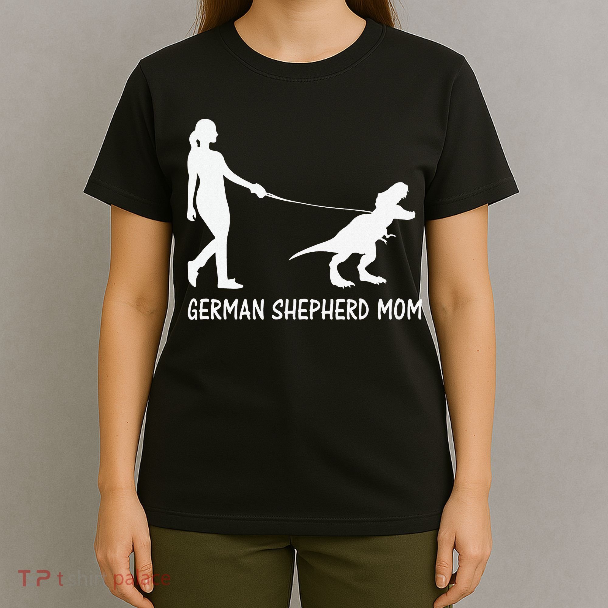 German Shepherd Mom Dinosaur GSD Owners Trex Mother T-Shirt