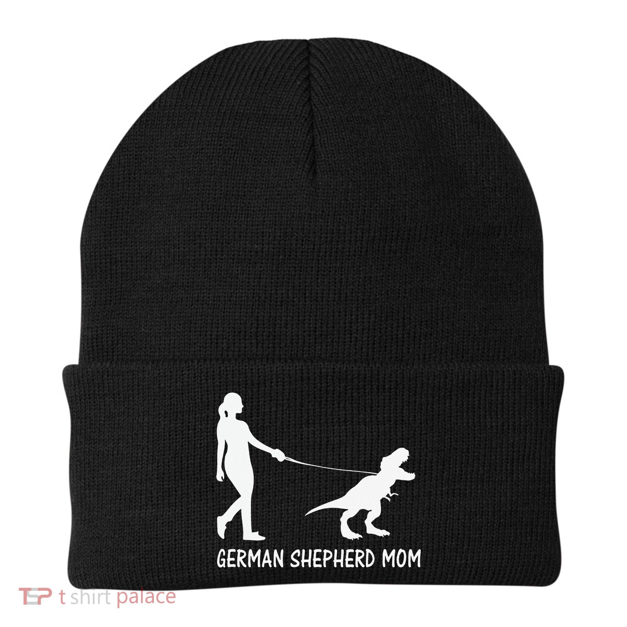 German Shepherd Mom Dinosaur GSD Owners Trex Mother Beanie