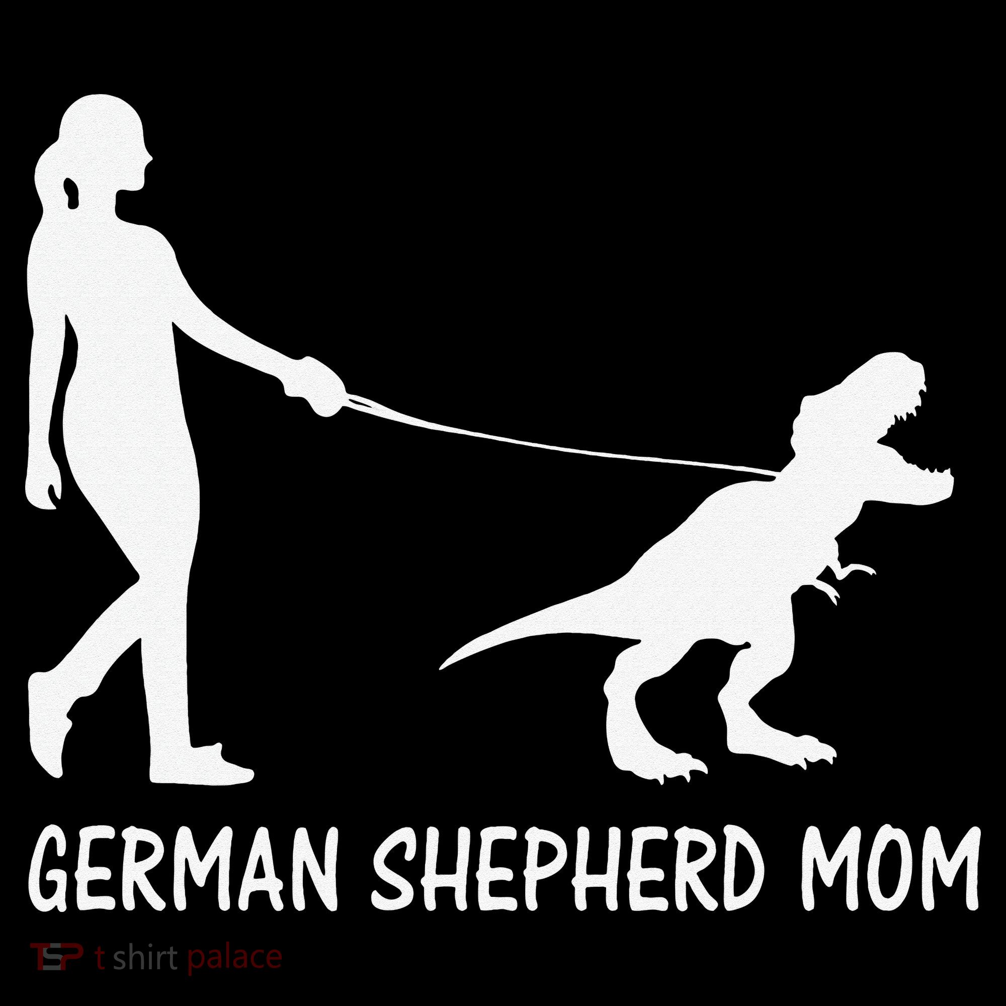 German Shepherd Mom Dinosaur GSD Owners Trex Mother Women's Hoodie