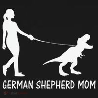 German Shepherd Mom Dinosaur GSD Owners Trex Mother Mousepad thumb 1