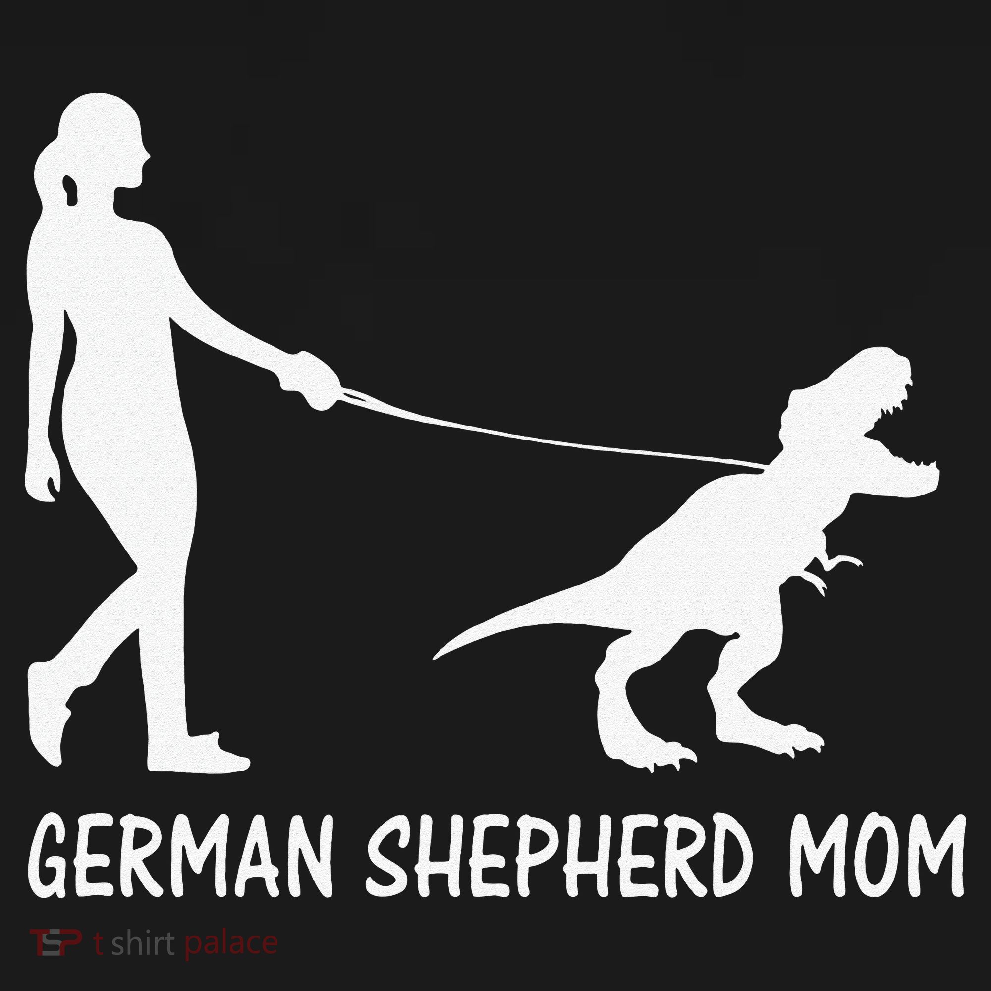 German Shepherd Mom Dinosaur GSD Owners Trex Mother Mousepad