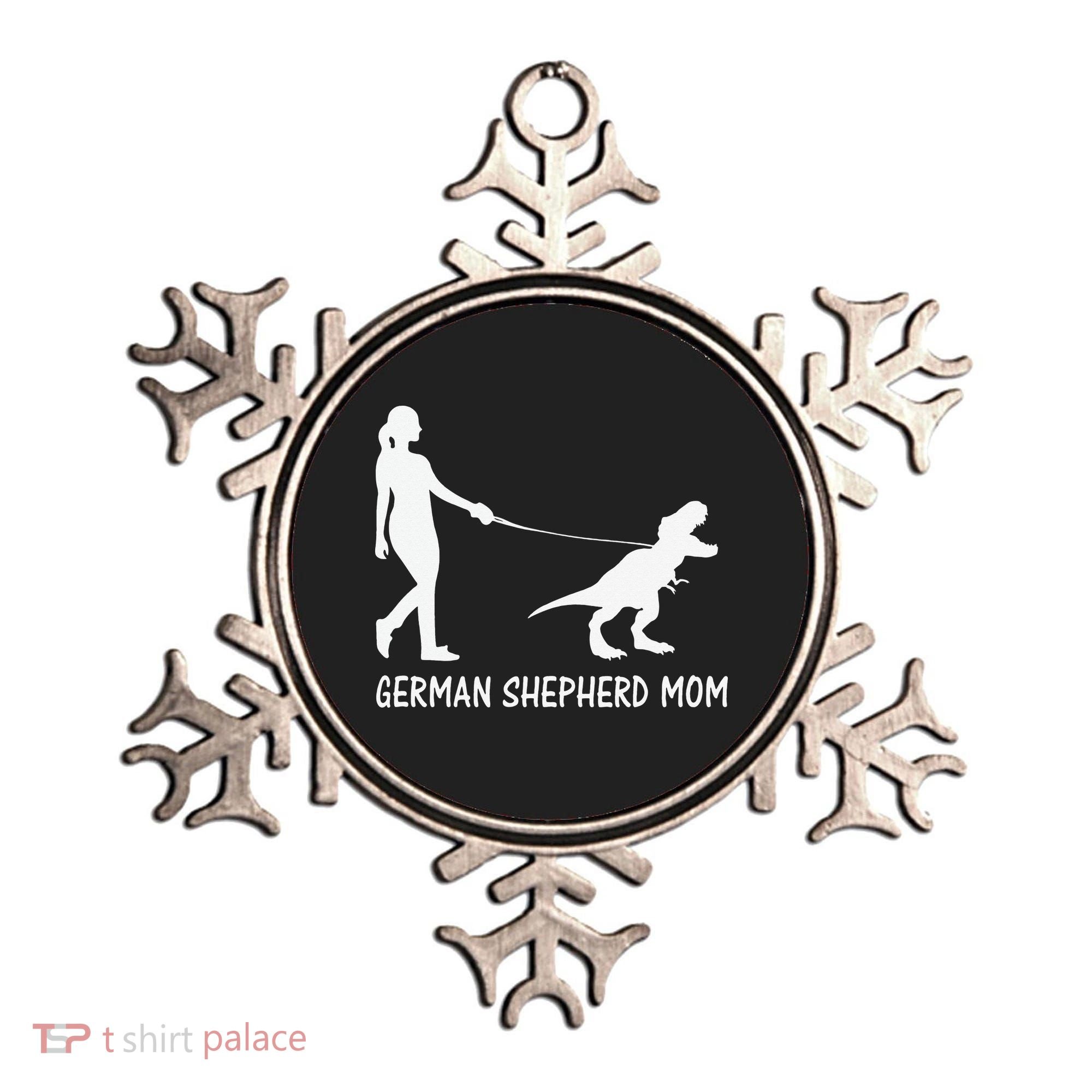 German Shepherd Mom Dinosaur GSD Owners Trex Mother Ornament