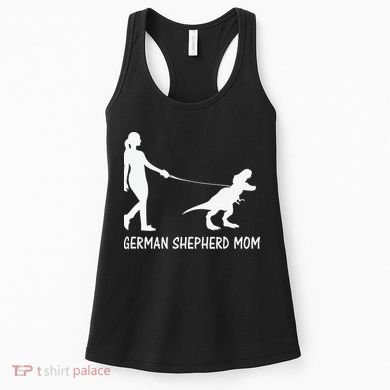 German Shepherd Mom Dinosaur GSD Owners Trex Mother Women's Tank Top