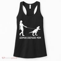 German Shepherd Mom Dinosaur GSD Owners Trex Mother Women's Tank Top thumb 0