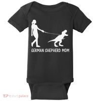 German Shepherd Mom Dinosaur GSD Owners Trex Mother Baby Bodysuit thumb 0