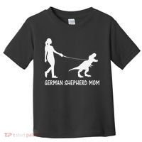German Shepherd Mom Dinosaur GSD Owners Trex Mother Toddler T-Shirt thumb 0
