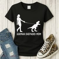 German Shepherd Mom Dinosaur GSD Owners Trex Mother Women's T-Shirt thumb 3