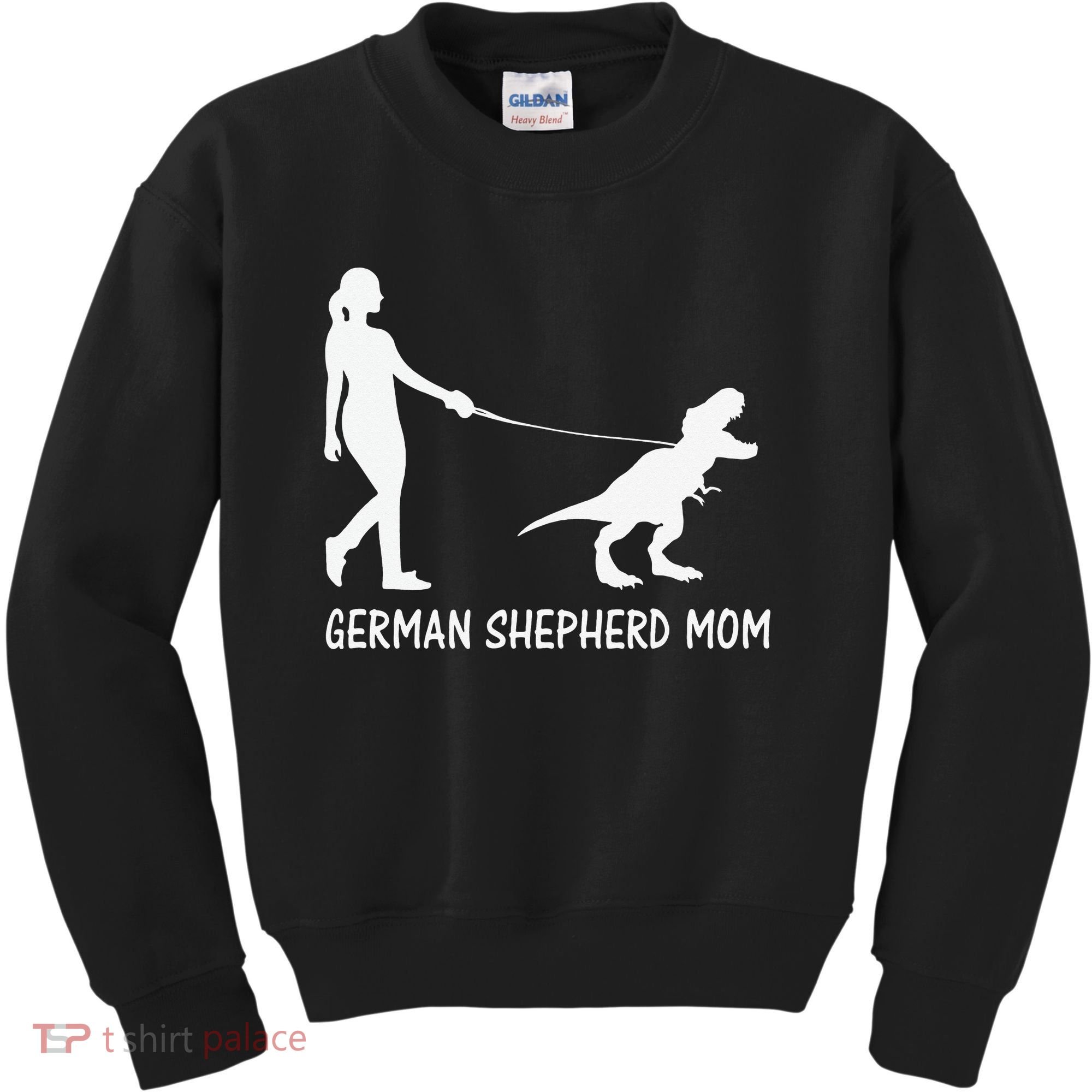 German Shepherd Mom Dinosaur GSD Owners Trex Mother Kids Sweatshirt