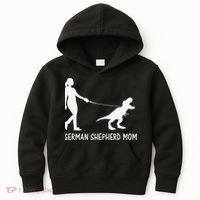German Shepherd Mom Dinosaur GSD Owners Trex Mother Kids Hoodie thumb 0